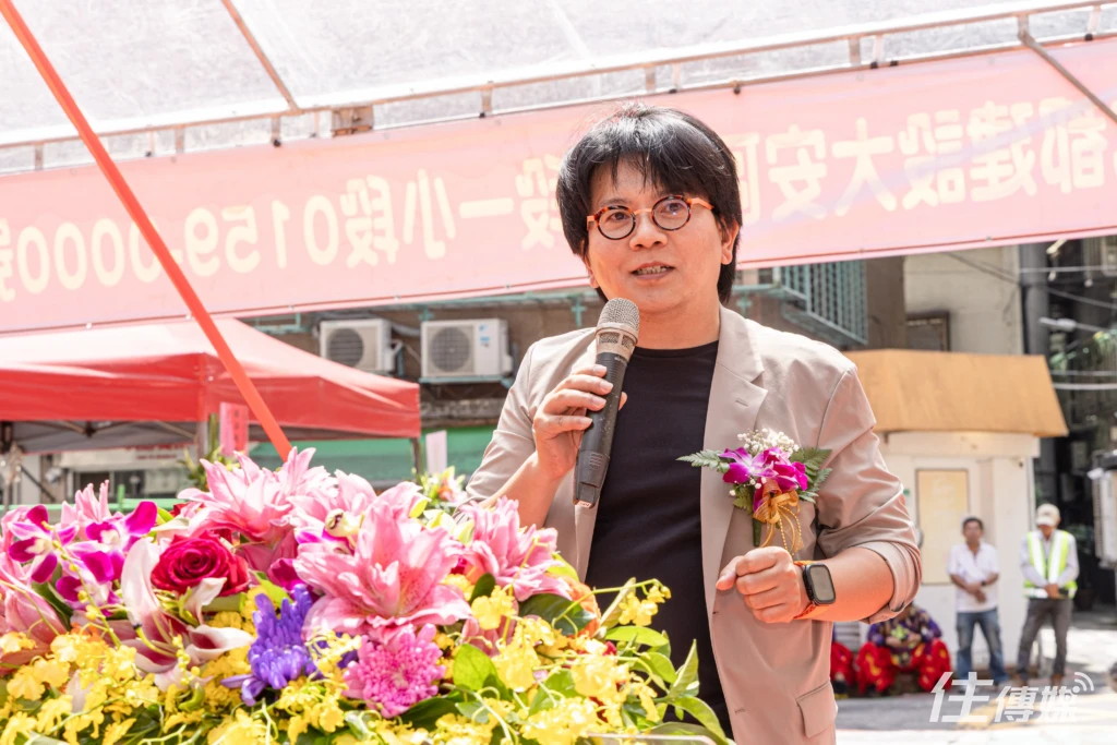 台北市光復南路53年老屋危老重建開工動土典禮與興建10層大樓示意圖